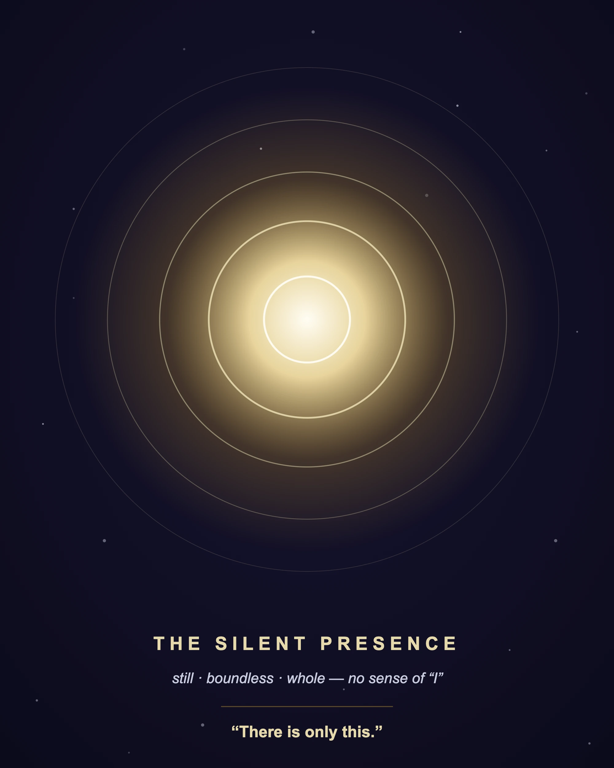 The Being — the silent presence