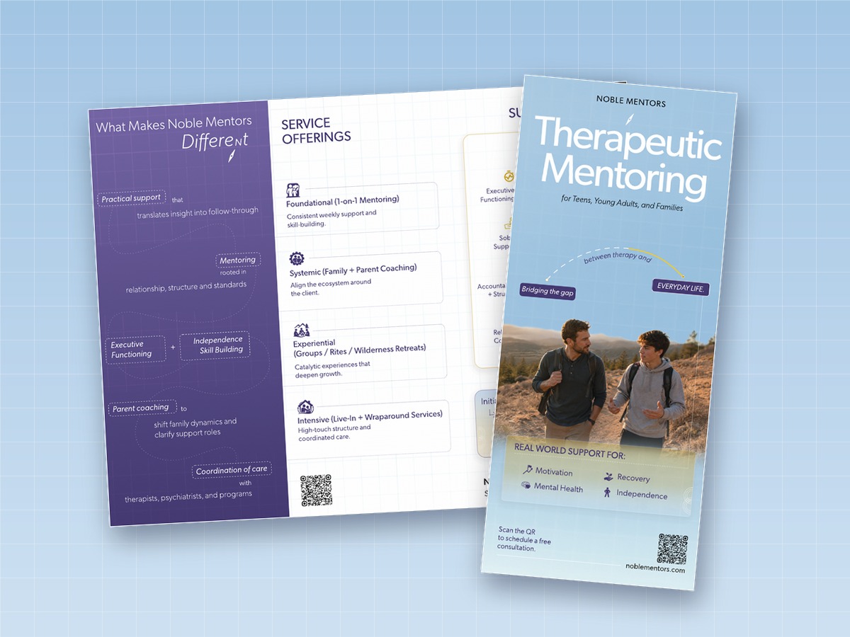 The tri-fold brochure preview