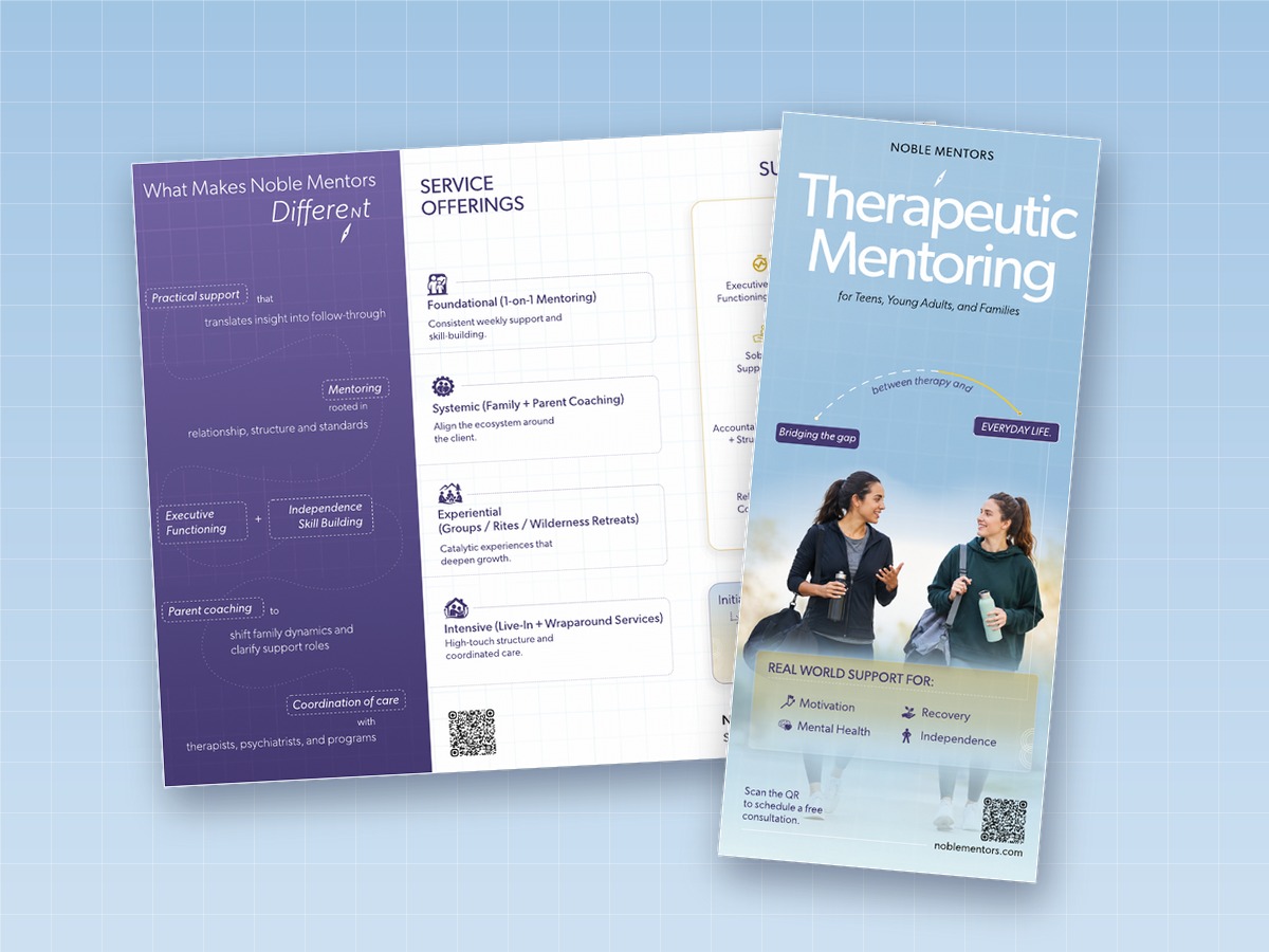 The tri-fold brochure preview